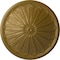 Ekena Millwork Brontes Ceiling Medallion (Fits Canopies up to 3 5/8"), Hand-Painted Gold, 25 1/2"OD x 5 1/2"P CM25BRGLS - alternate 1